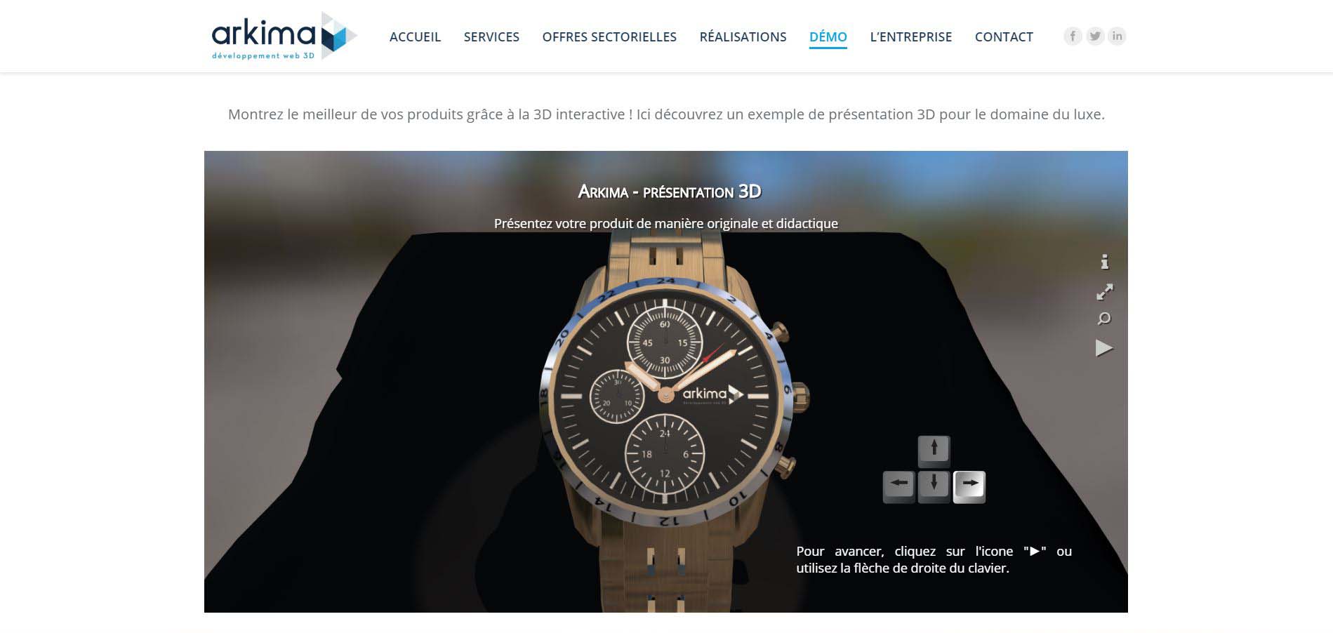 Montre 3D - Visionneuse